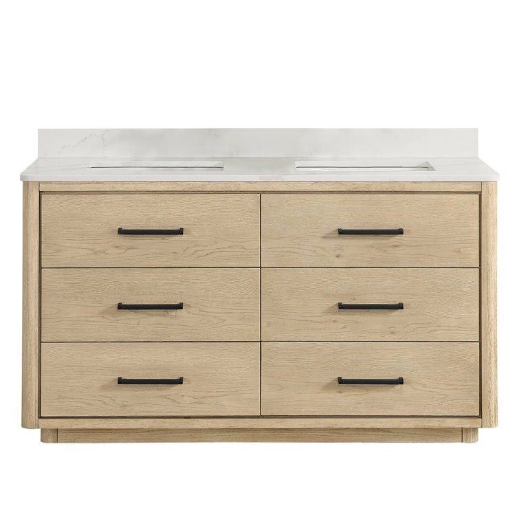 Porto 60'' Double Bathroom Vanity & Reviews Joss & Main